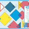 Djeco Stickerset Magische Vierkanten Djeco Stickerset Magische Vierkanten