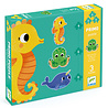 Djeco Puzzel Primo In de Zee 4-6-9 stukken Djeco Puzzel Primo In de Zee 4-6-9 stukken