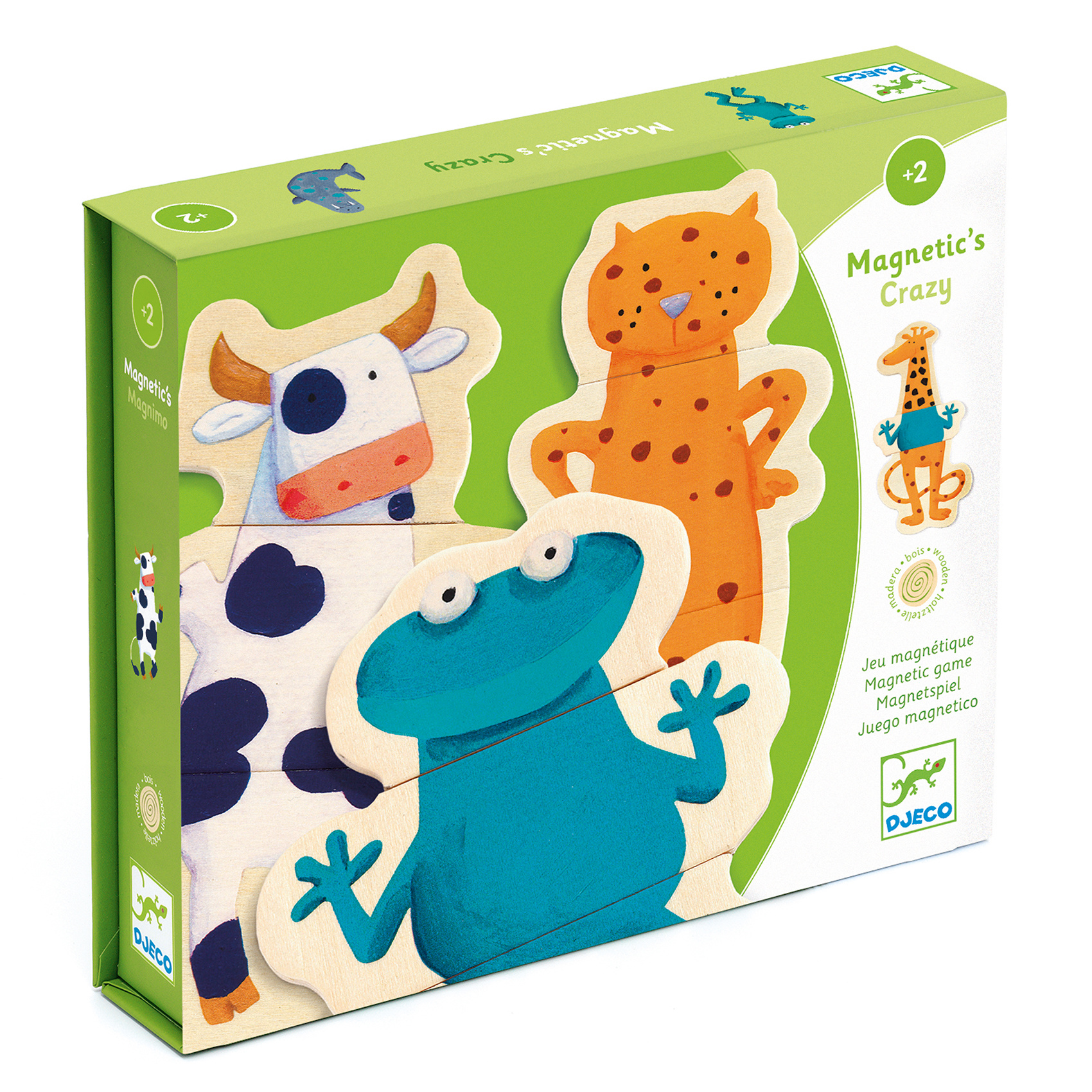 Magnetische puzzel - Gekke dieren | Djeco