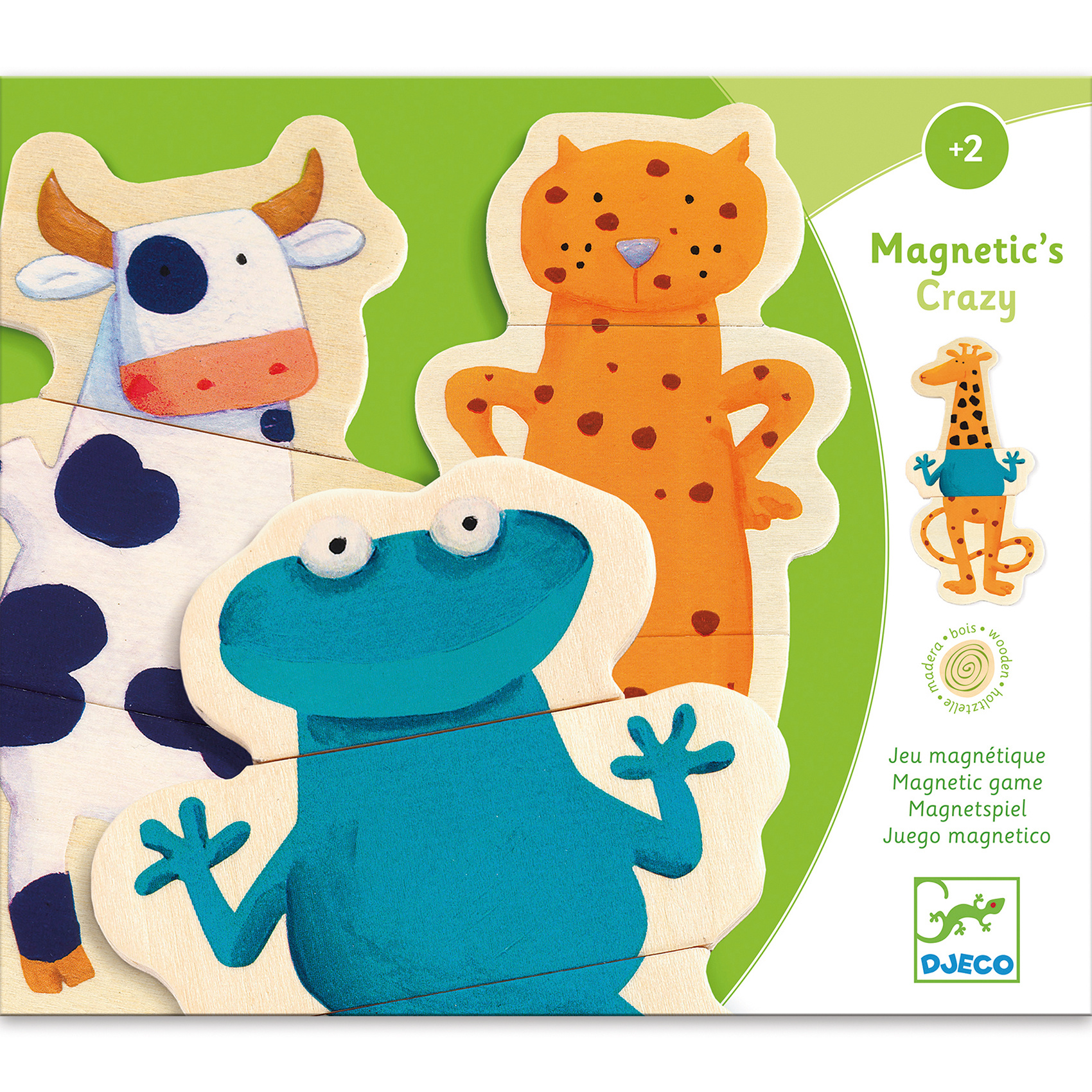 Magnetische puzzel - Gekke dieren | Djeco