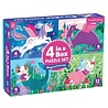 Mudpuppy 4-in-a-box Puzzel Magische vrienden | Mudpuppy Mudpuppy 4-in-a-box Puzzel Magische vrienden | Mudpuppy