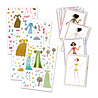 Djeco Stickerset - Aankleden met jurken | Djeco Djeco Stickerset - Aankleden met jurken | Djeco