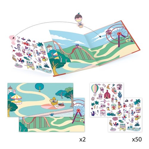 Stickerboek - Kermis | Djeco