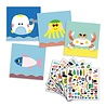 Djeco Sticker knutselset - Zeedieren | Djeco Djeco Sticker knutselset - Zeedieren | Djeco