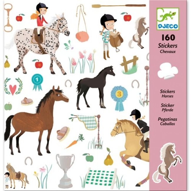 Stickerset Paarden (160st) | Djeco