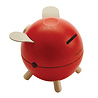 Plan Toys Plan Toys Spaarvarken - Rood Plan Toys Plan Toys Spaarvarken - Rood