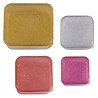 A Little Lovely Company Lunch & snack box set: Gold blush | A little lovely company A Little Lovely Company Lunch & snack box set: Gold blush | A little lovely company