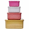 A Little Lovely Company Lunch & snack box set: Gold blush | A little lovely company A Little Lovely Company Lunch & snack box set: Gold blush | A little lovely company