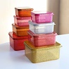 A Little Lovely Company Lunch & snack box set: Gold blush | A little lovely company A Little Lovely Company Lunch & snack box set: Gold blush | A little lovely company