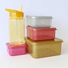 A Little Lovely Company Lunch & snack box set: Gold blush | A little lovely company A Little Lovely Company Lunch & snack box set: Gold blush | A little lovely company