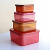 A Little Lovely Company Lunch & snack box set: Autumn Pink | A little lovely company A Little Lovely Company Lunch & snack box set: Autumn Pink | A little lovely company