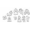 Crea Lign Crea Lign Stempelset - Prinsessen & Feeën Crea Lign Crea Lign Stempelset - Prinsessen & Feeën
