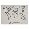 Lorena Canals Canevas mural - Carte du monde 120x160 cm - Lorena Canals Lorena Canals Canevas mural - Carte du monde 120x160 cm - Lorena Canals