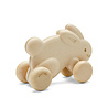 Plan Toys Houten konijn op wielen Wit - Plan Toys Plan Toys Houten konijn op wielen Wit - Plan Toys