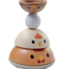 Plan Toys Jeu à empiler Poule - Modern rustic | Plan Toys Plan Toys Jeu à empiler Poule - Modern rustic | Plan Toys