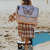 Caramel & Cie. Cartable Caramel & Cie Papillon Vichy Rose | Medium Caramel & Cie. Cartable Caramel & Cie Papillon Vichy Rose | Medium