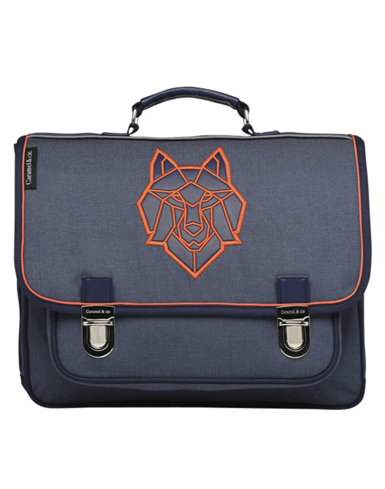 Cartable Caramel Cie Loup Bleu Medium Ludo Zo