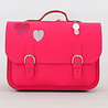 Own Stuff Own Stuff Lederen Boekentas Classic Hartjes Fuchsia Own Stuff Own Stuff Lederen Boekentas Classic Hartjes Fuchsia