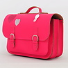 Own Stuff Own Stuff Lederen Boekentas Classic Hartjes Fuchsia Own Stuff Own Stuff Lederen Boekentas Classic Hartjes Fuchsia