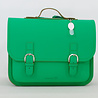 Own Stuff Own Stuff Lederen Boekentas Classic Apple Green Own Stuff Own Stuff Lederen Boekentas Classic Apple Green