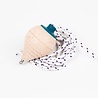 Me&Mine Me&Mine Mini Houten Tol met koordje Me&Mine Me&Mine Mini Houten Tol met koordje