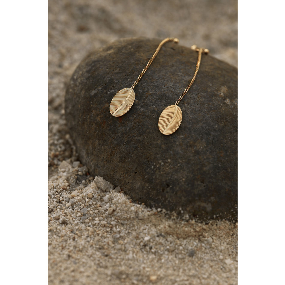 palm02 long earrings chain