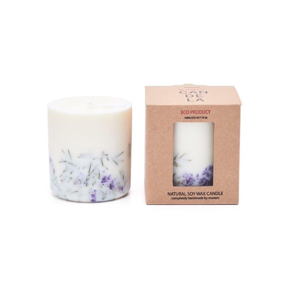 soy wax candle L Munio candela juniper & limonium