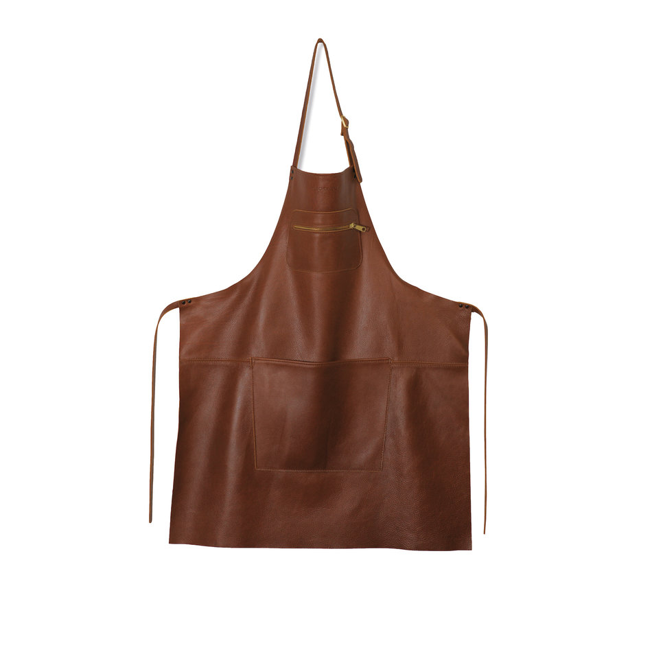 leather apron classic brown