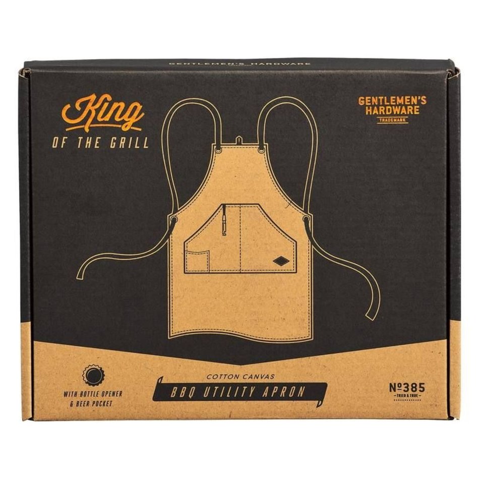 BBQ utility apron & bottle opener