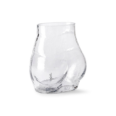 glass bum vase