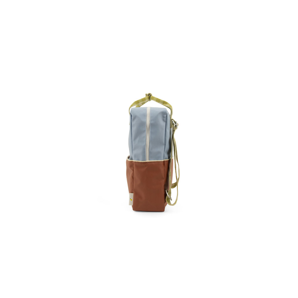 1801884 backpack L blueberry/brown/green