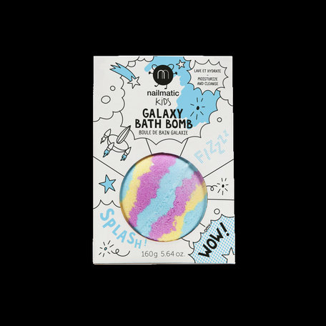 Galaxy bath bomb 701galaxyB yellow pink