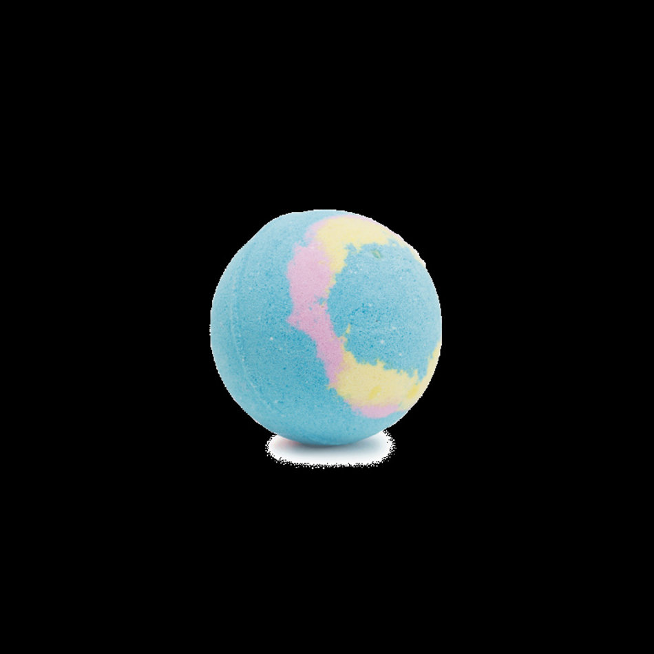 Galaxy bath bomb 701galaxyB yellow pink