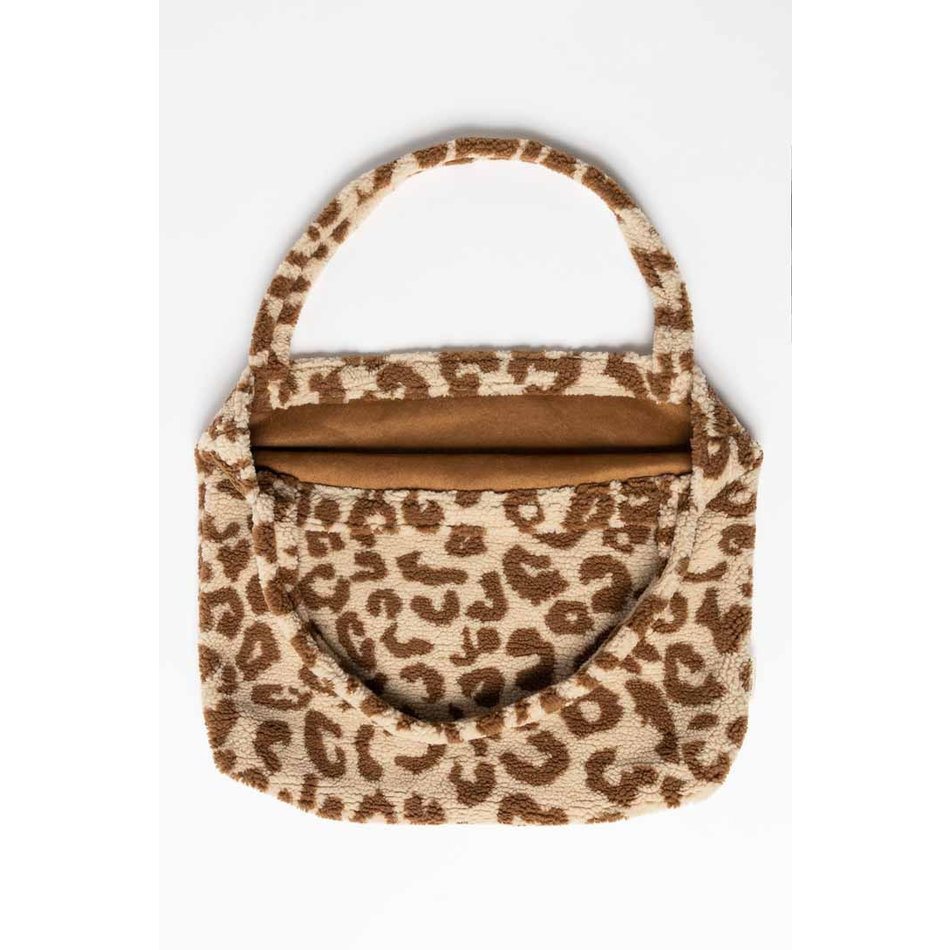 teddy leopard mom bag