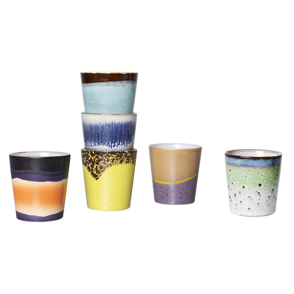 ACE7124 set  of 6 ceramic mugs