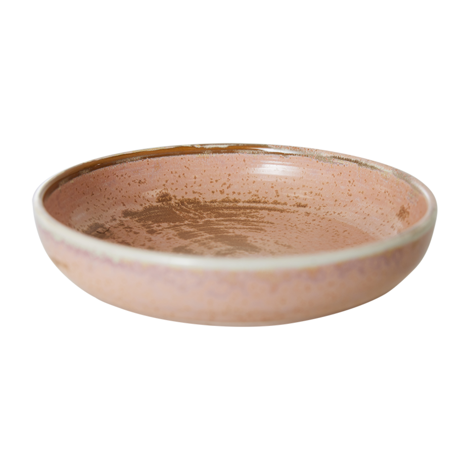 chef ceramics deep plate L rustic pink ace7139