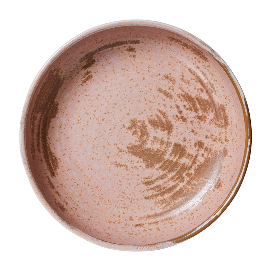 chef ceramics deep plate L rustic pink ace7139