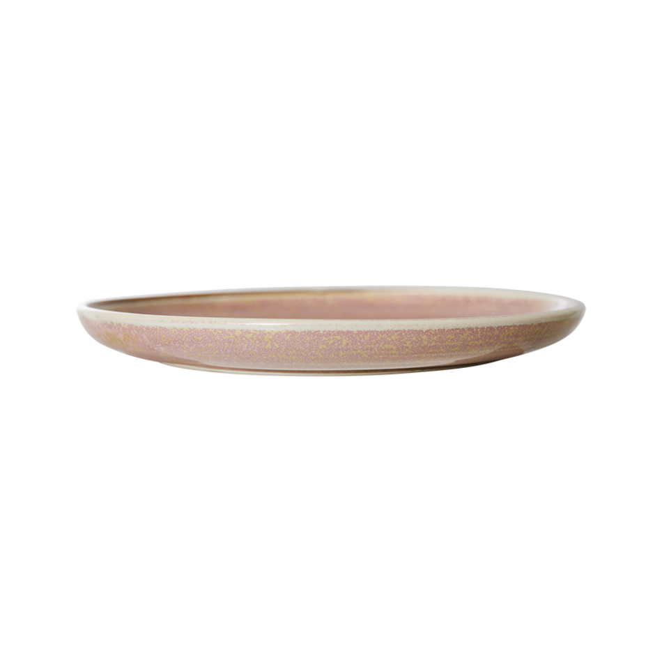 chef ceramics side plate rustic pink ACE7149