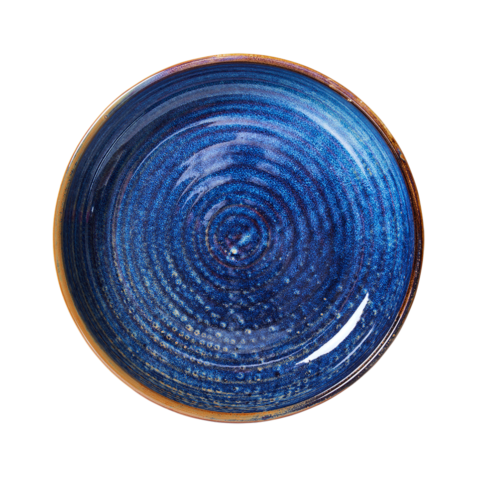 chef ceramics deep plate M rustic blue Ace7142