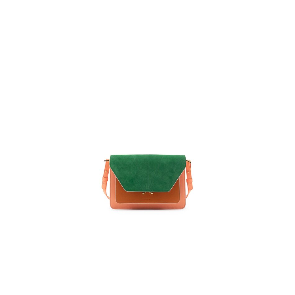 1401004  satchel pink/brown/green