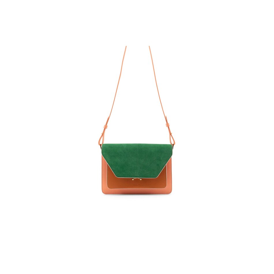 1401004  satchel pink/brown/green