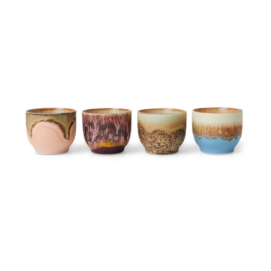 café cups set of 4 lagoon KST0001