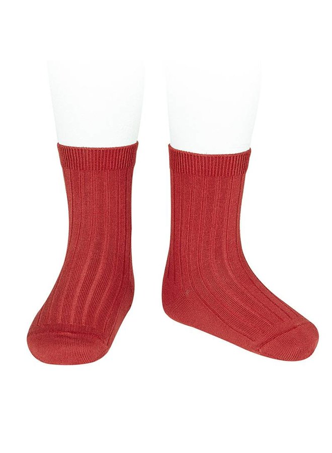 CONDOR - Korte Sokken - Rood (550)