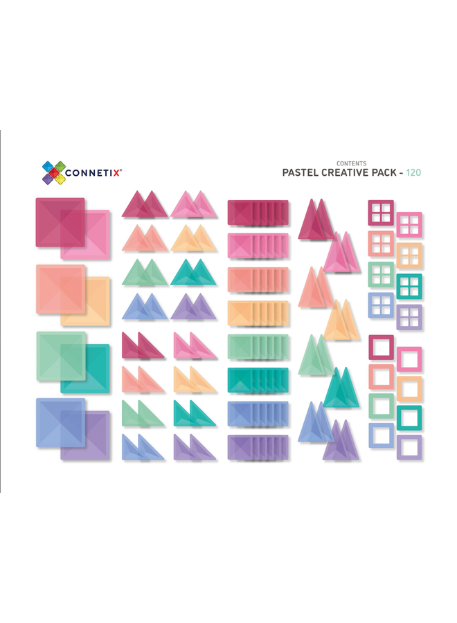 CONNETIX - Pastel Creative Pack (120 Pieces)
