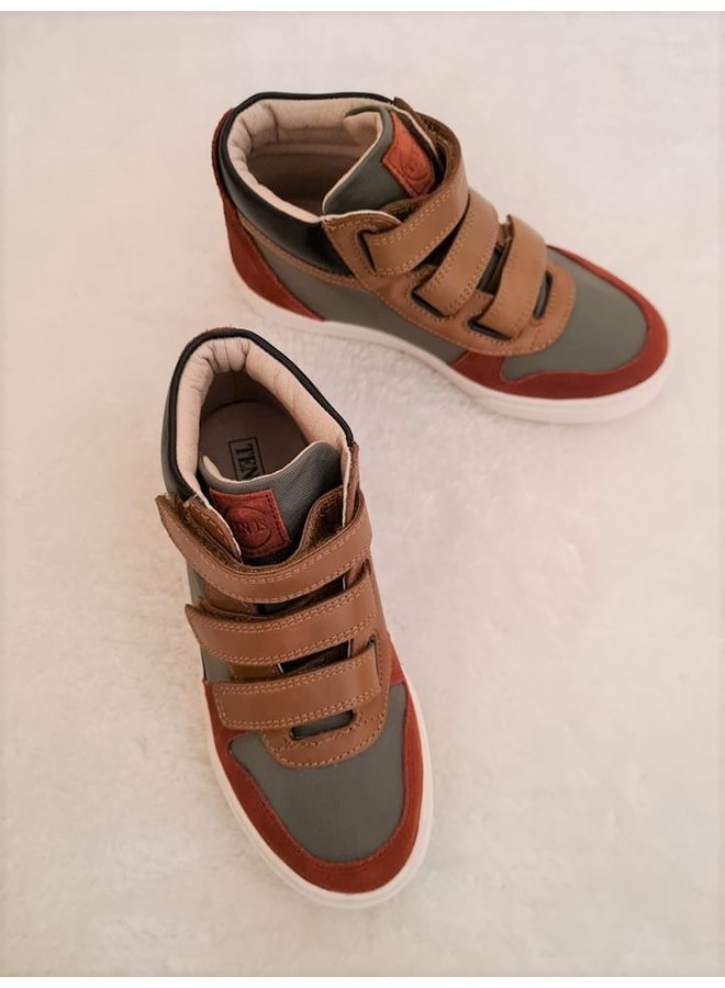 10IS - Sneaker -  Nylon Chip Munk Kaki/Black/Camel