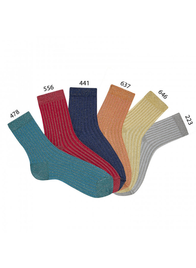 CONDOR -  Korte sokken met Glitter - Gold (646)