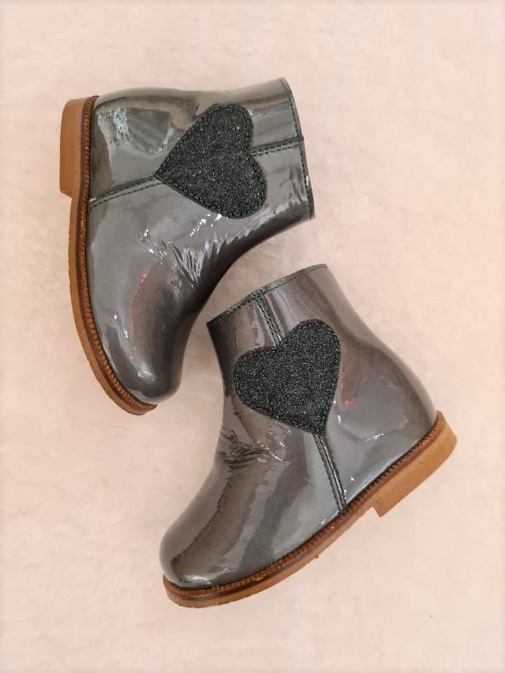 CLARYS - Boots - Albany Kaki/Glitter Heart - www.once-upon-a-time.be