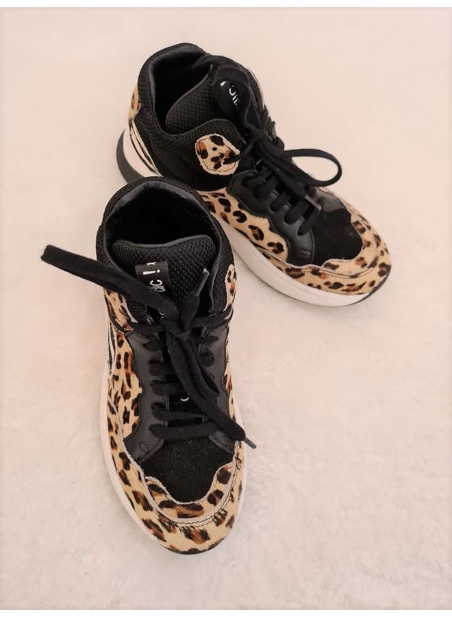 CLIC! - Sneakers - Negro Zebra/Leopard