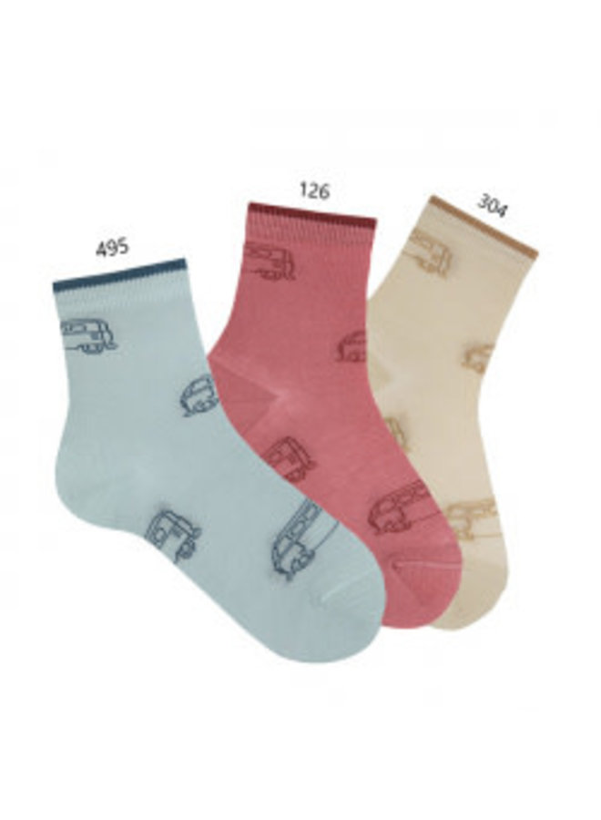 CONDOR  - Korte sokken met print - Van Blauw (495)