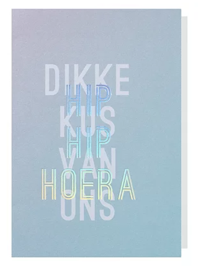 Papette PAPETTE - Wenskaarten - Hip Hip Hoera (Hologram) -  www.once-upon-a-time.be